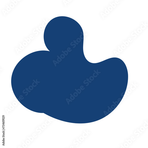 Blue abstract shapes vector 