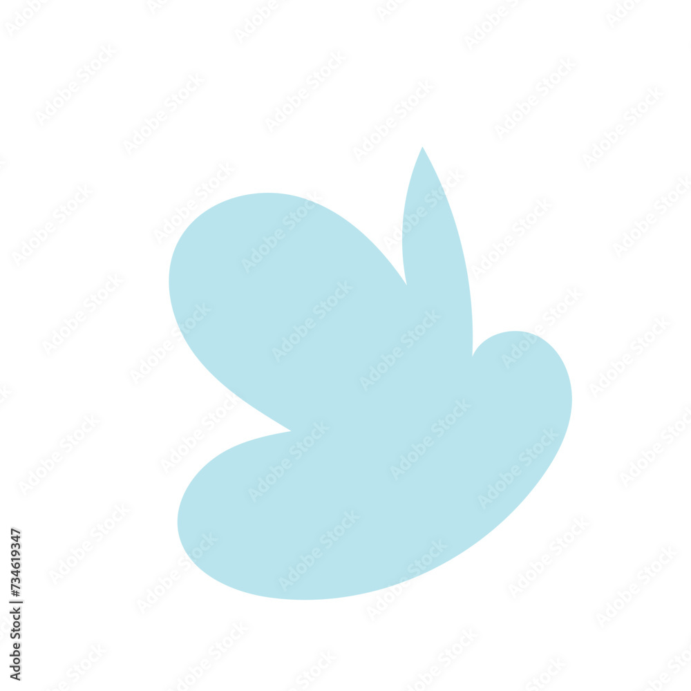 Blue abstract shapes vector 