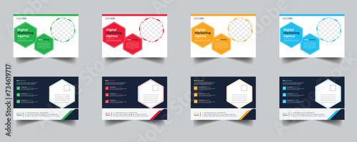Modern Creative Corporate Post Card Template, Vector Template for Opening Invitation Editable, Professional Business Postcard Design, Event Card Design, Invitation Design, Direct Mail EDDM Template