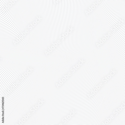 abstract seamless repeatable light grey slanting wave line pattern. © Aminul