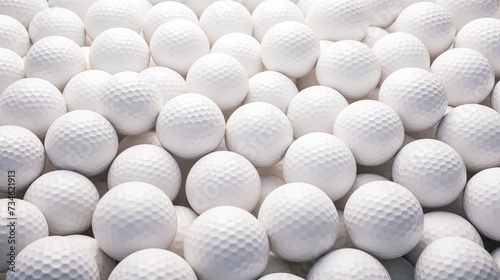 pile of golf balls background
