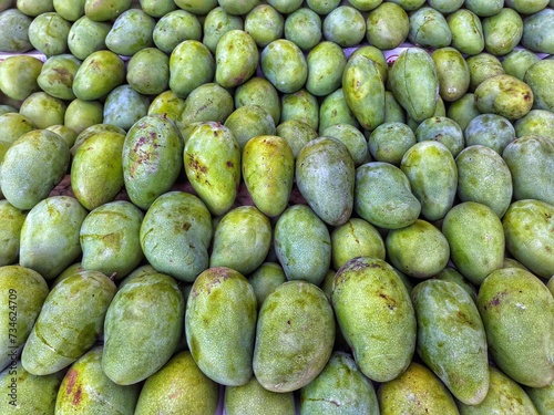 pile of mangoes with high angle photo view