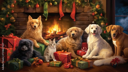 joy happy holidays pets © PikePicture