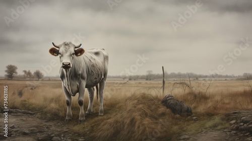 depressed sad cow