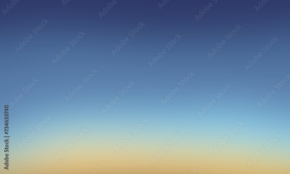blue background Gradient color of the sky after sunset ,blue sky background