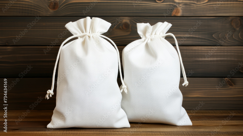 Light Fabric Bags Made of Natural Fabric