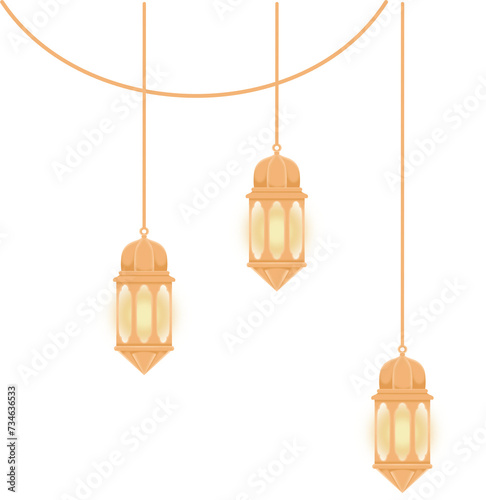 islamic lantern decoration garland