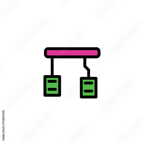 Pedal Drive Brake Filled Outline Icon