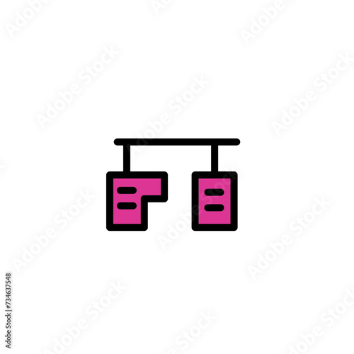 Pedal Drive Brake Filled Outline Icon