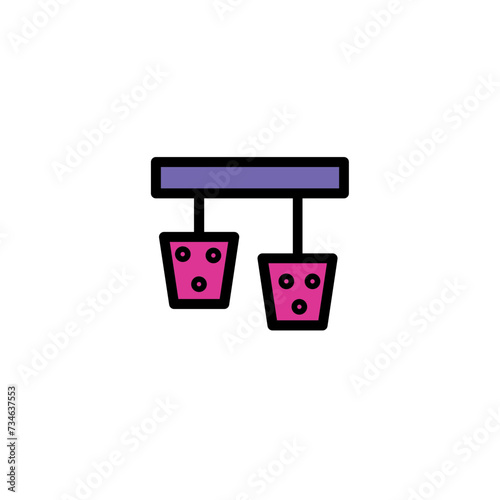 Pedal Drive Brake Filled Outline Icon