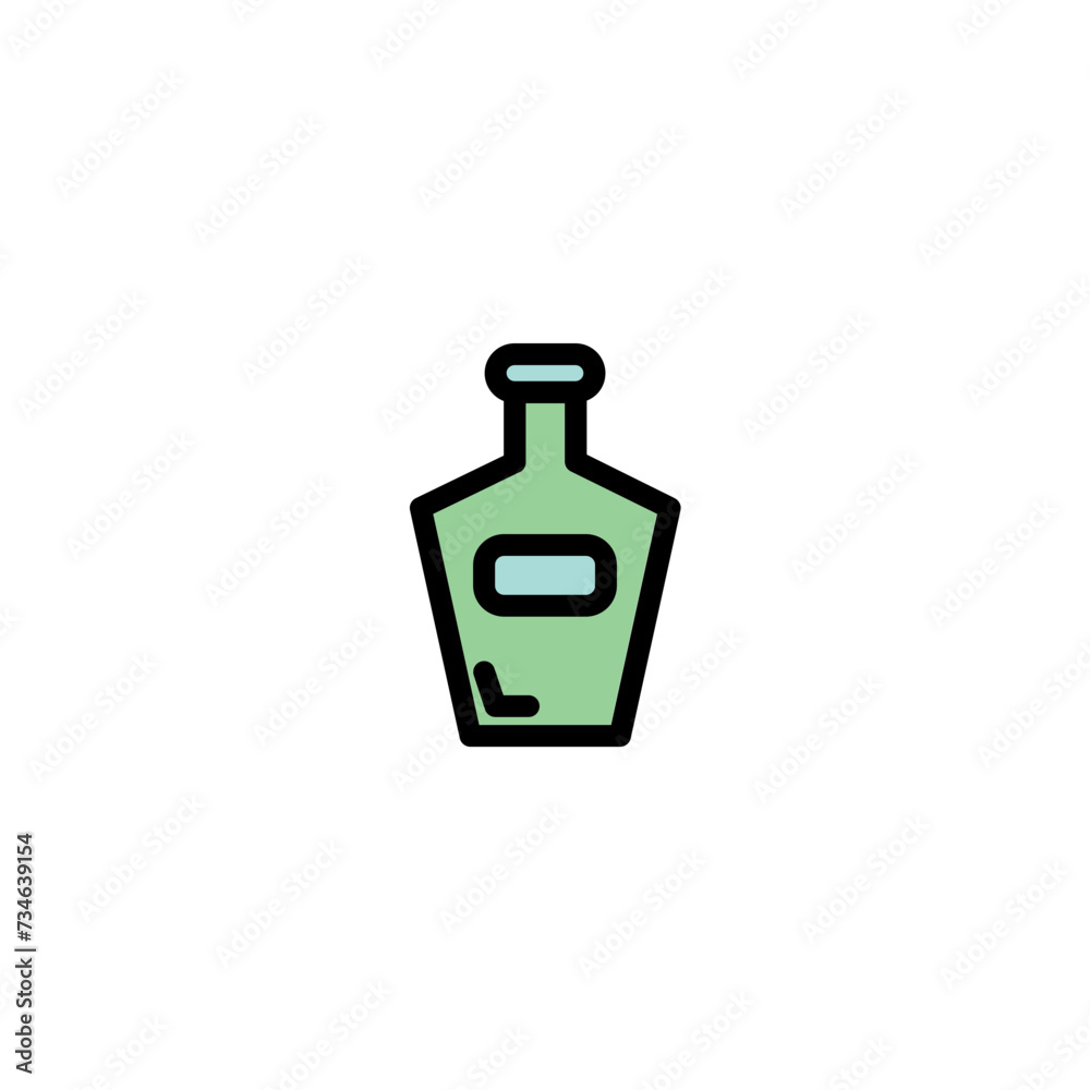 Bottle Hair Oilhair Filled Outline Icon Bottle Hair Oilhair Filled Outline Icon