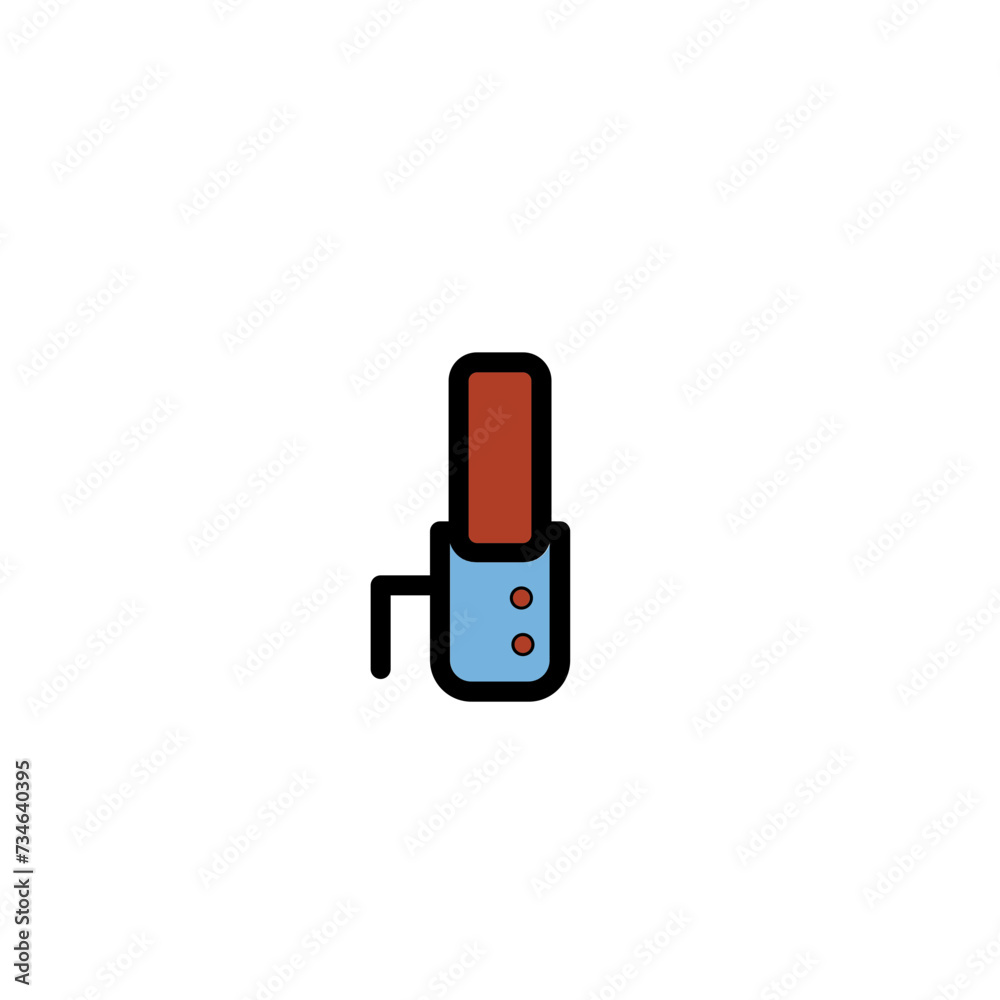 Hair Roll Roller Filled Outline Icon Hair Roll Roller Filled Outline Icon