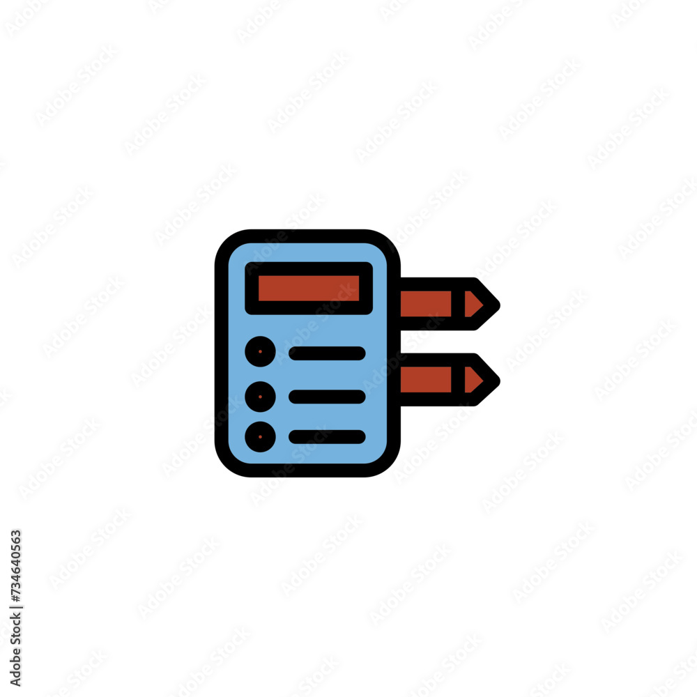 Mark Notepad Office Filled Outline Icon Mark Notepad Office Filled Outline Icon