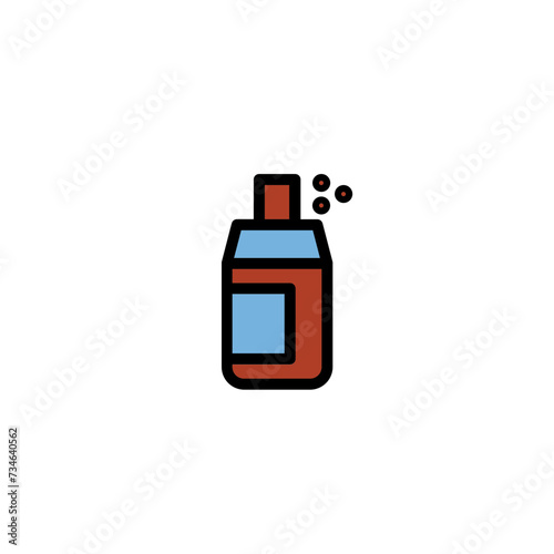 Care Hair Spray Filled Outline Icon