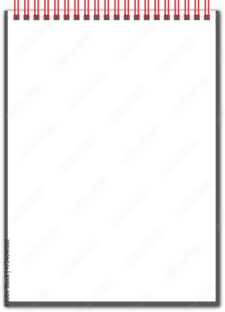 Realistic notebook vector design. Realistic notebook vector design.
