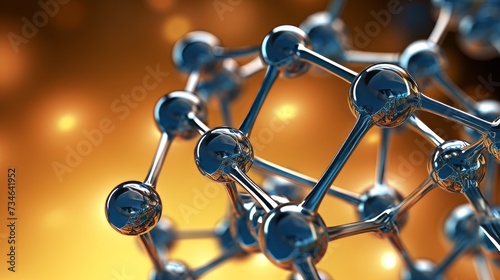 A molecular structure representing nuclear chemistry