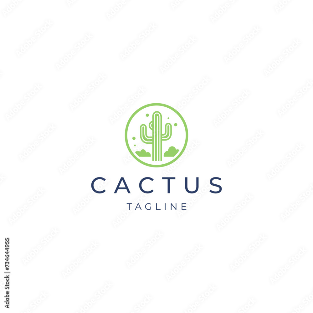Cactus logo vector icon design template Cactus logo vector icon design template