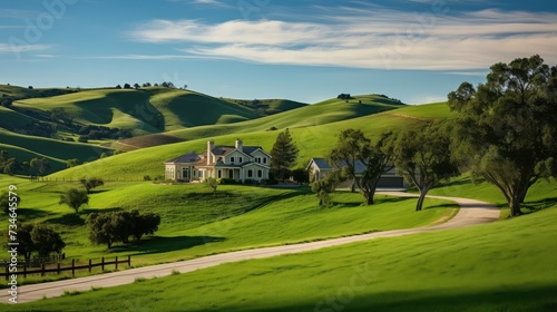 landscape farm hills