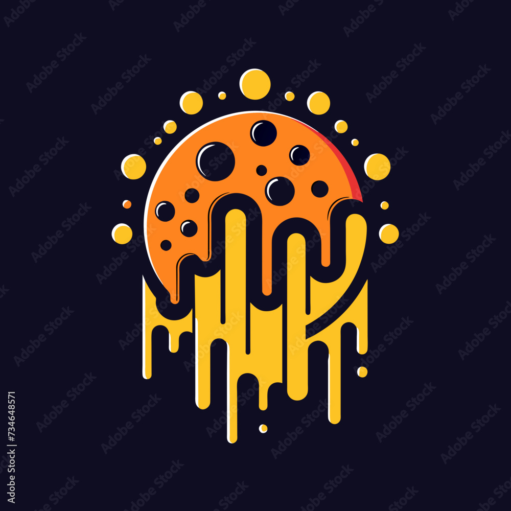 creative lines and dots logo design of flowing and melting style creative lines and dots logo design of flowing and melting style