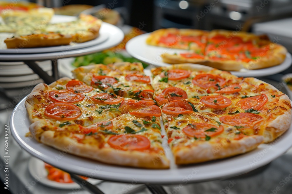 Enjoy a fun party with delicious pizza, available in a variety of types! generative ai Enjoy a fun party with delicious pizza, available in a variety of types! generative ai