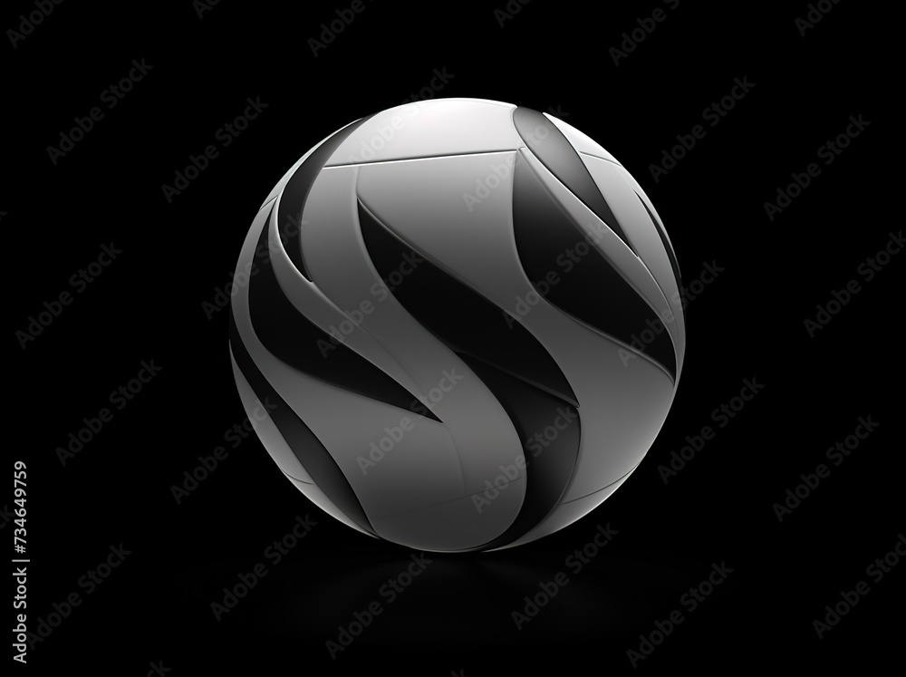 volleyball illustration on a black background volleyball illustration on a black background