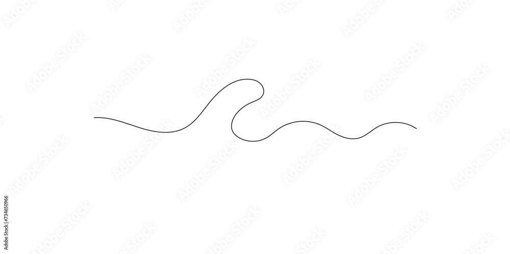 Wave ocean line and curve line on transparent background. Sea wave water ocean one line drawing logo art. Ocean pattern web banner, backdrop, wave line background. Wave ocean line and curve line on transparent background. Sea wave water ocean one line drawing logo art. Ocean pattern web banner, backdrop, wave line background.