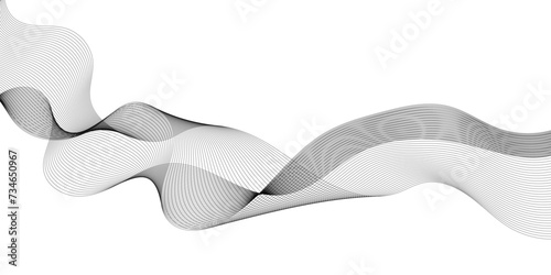 Abstract grey smooth element swoosh speed wave modern stream background. Abstract wave line for brochure, flyer, banner, template, wallpaper background with wave design. Abstract business wave lines.