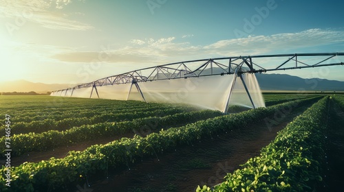 Iot devices in agriculture, optimizing irrigation and crop monitoring photo