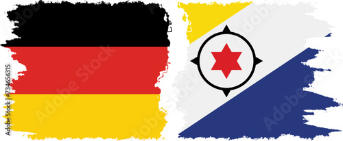 Free Download Bonaire and Germany grunge flags connection vector - GFXLoad