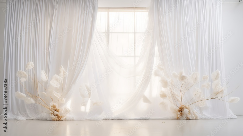 White backdrop with a touch of sophistication White backdrop with a touch of sophistication
