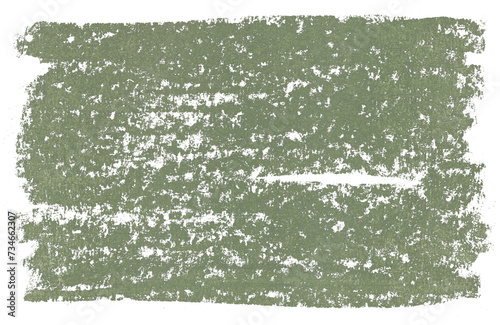 Moss green background with abstract crayon texture. Pastel drawing on transparent paper backdrop for creating of label, banner, poster. Army green chalk pattern for print design. Coal structures. photo