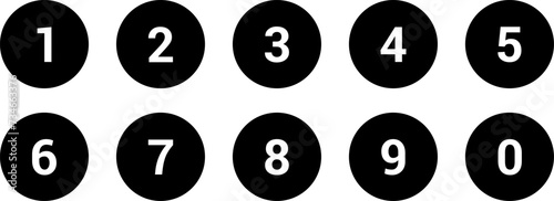 Simple numbers icon set of 1-31 numbers simple black style symbol sign for Calendar, apps and website. Vector illustration. photo