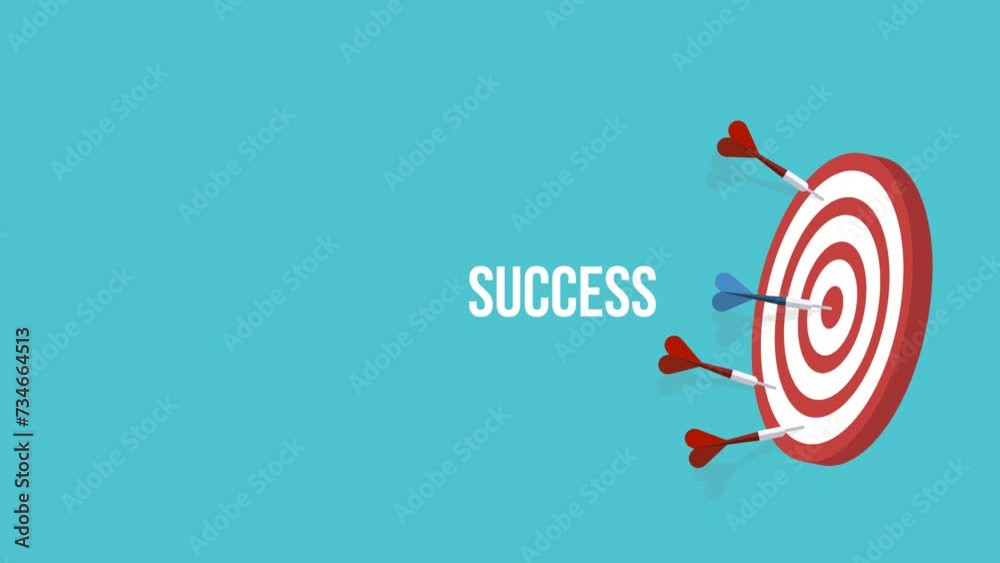 Red darts missed hitting target and only blue one hits the center. Business challenge failure and success concept. Red darts missed hitting target and only blue one hits the center. Business challenge failure and success concept.