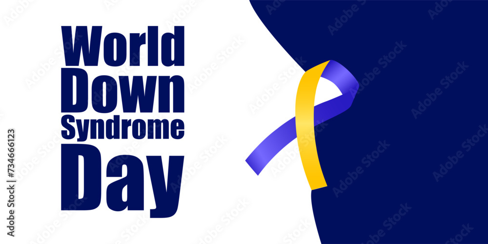 Vector illustration of World Down Syndrome Day social media feed template Vector illustration of World Down Syndrome Day social media feed template