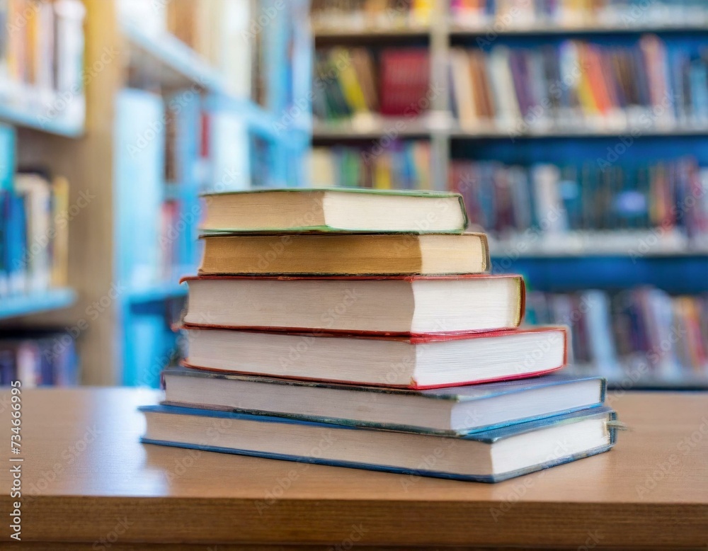 stack of books, isolated over bookshelf background stack of books, isolated over bookshelf background
