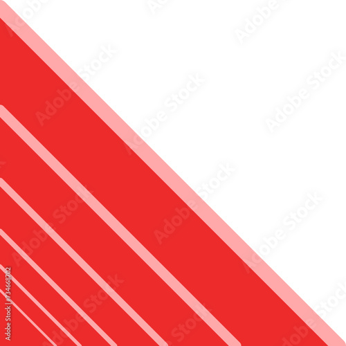 Free Download red and white lines corner  - GFXLoad