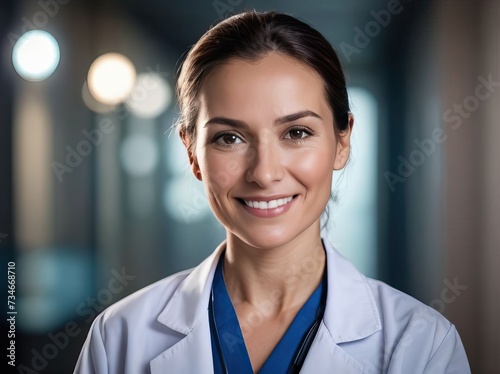 portrait of a smiling doctor