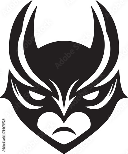 Bat Man Mask Vector Design