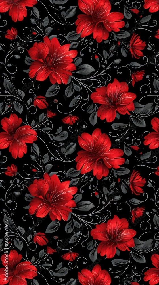 Floral colorful background . Vertical background 