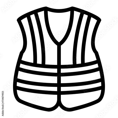 protection vest outline icon