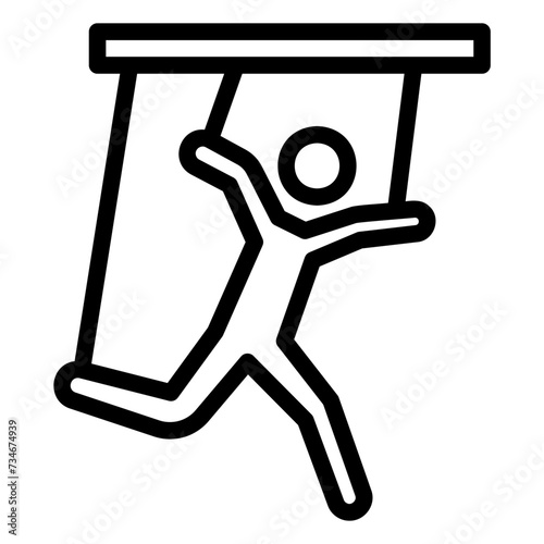 slavery outline icon