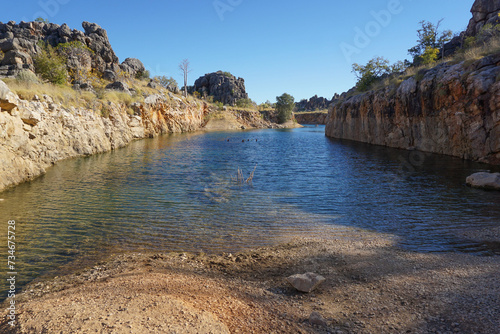 Waterhole in outback Western Australia at Raaf Boab photo