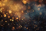 Celebrate in style with a sparkling gold bokeh backdrop, perfect for any festive occasion.