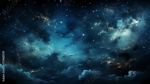 A top view of a deep midnight blue background, reminiscent of a starry night sky photo