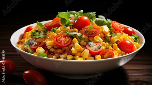 summer corn and tomato salad