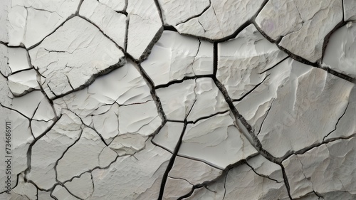 cracked texture of white wall 