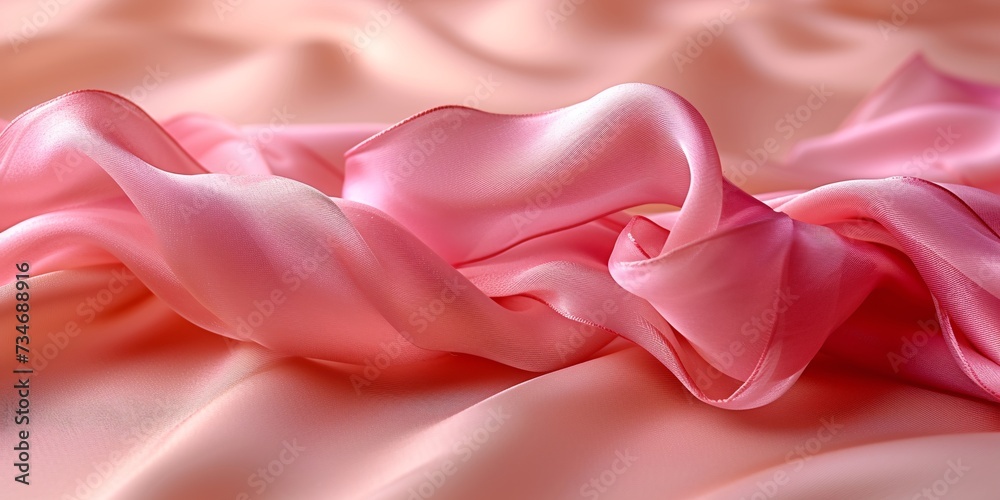 Obraz premium Pink Tie-Dye Scarf: A Fashionable Accessory for the Month of Love Generative AI