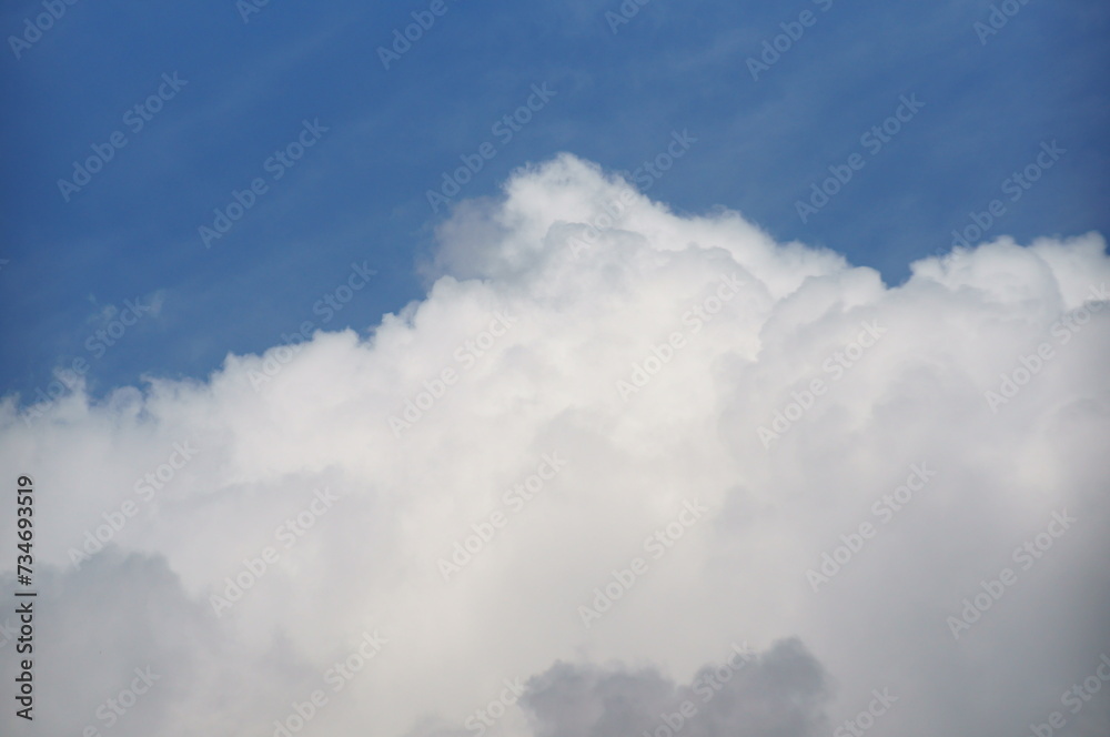 Clouds in the sky. Cloudy landscape. Natural background.