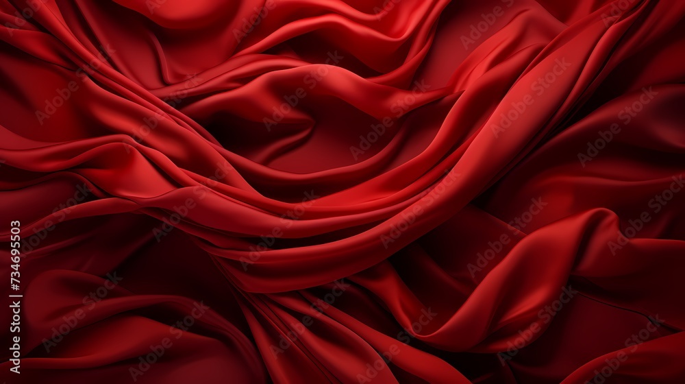 A top view of a rich and deep ruby red background, exuding passion and intensity A top view of a rich and deep ruby red background, exuding passion and intensity