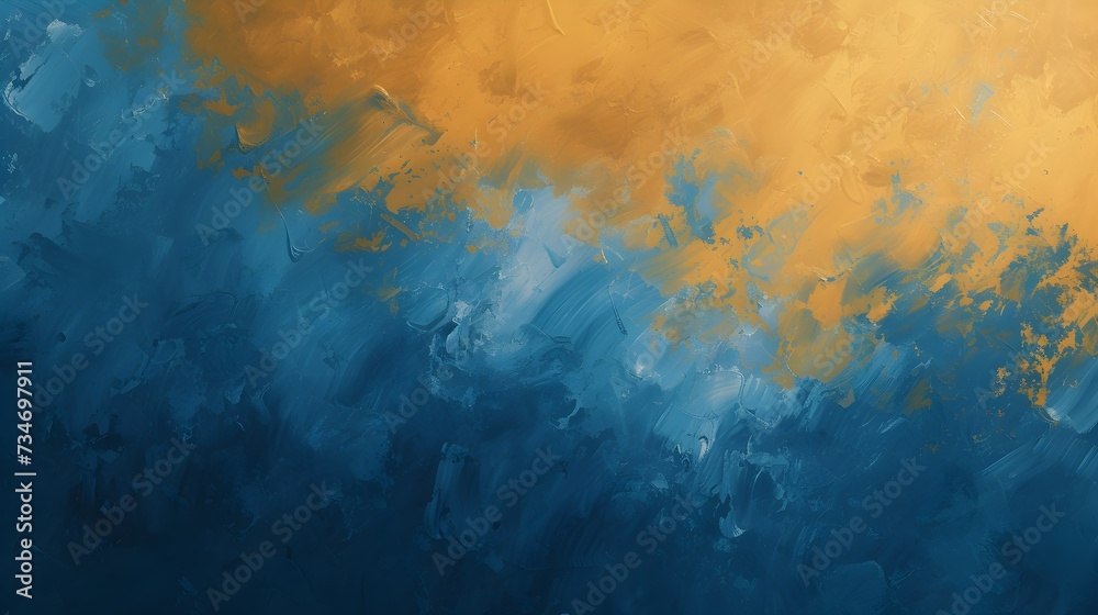 background golden and blue paints
